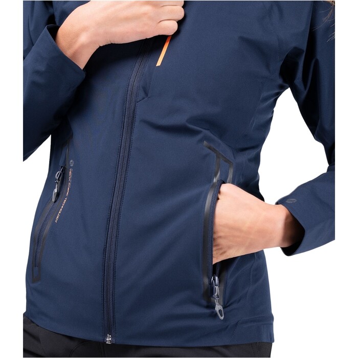 2024 Zhik Mujer Ins100 Chaqueta De Navegacin Costera Jkt0110w - Navy